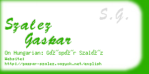 szalez gaspar business card